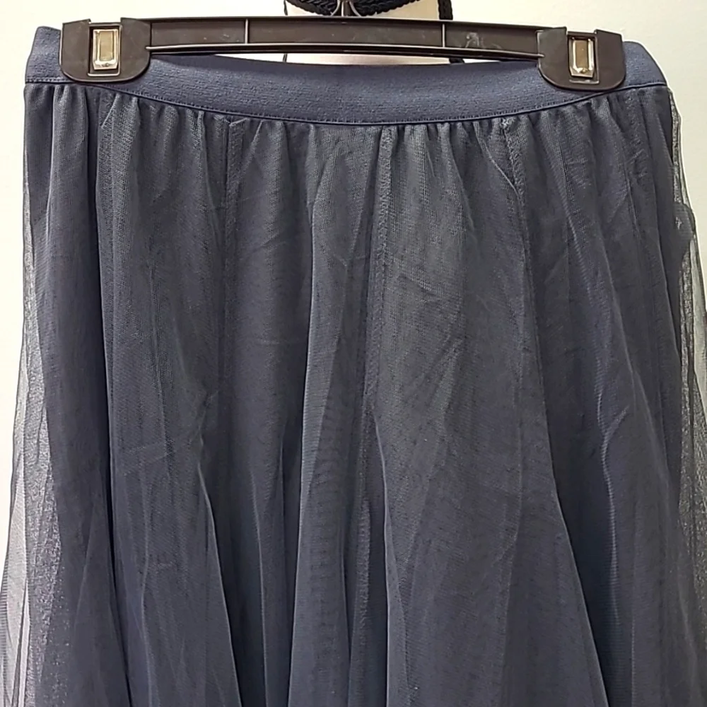 Golden Fashion Size XS-S Grey Midi Length Tutu Skirt - Picture 3 of 9